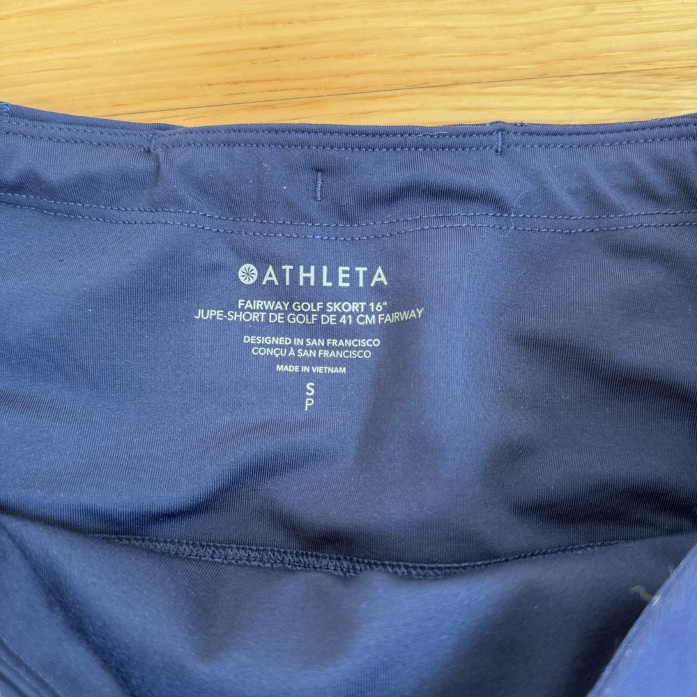 Athleta Fairway Golf Skort 16” In Blue | Size small Golf Skirt - Picture 5 of 7